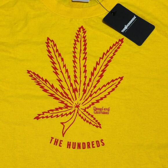 NWT Dazed and Confused x The Hundreds Shirt Weed Leaf Graphic Slater Sz S - Picture 2 of 6